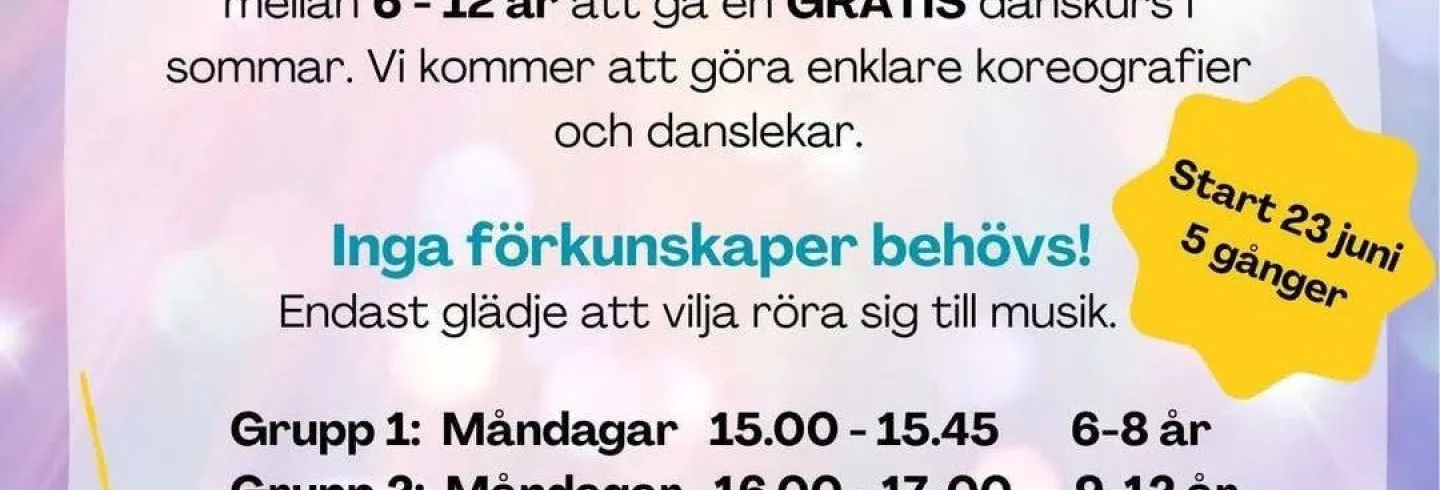 Välkomna på sommardansskola!