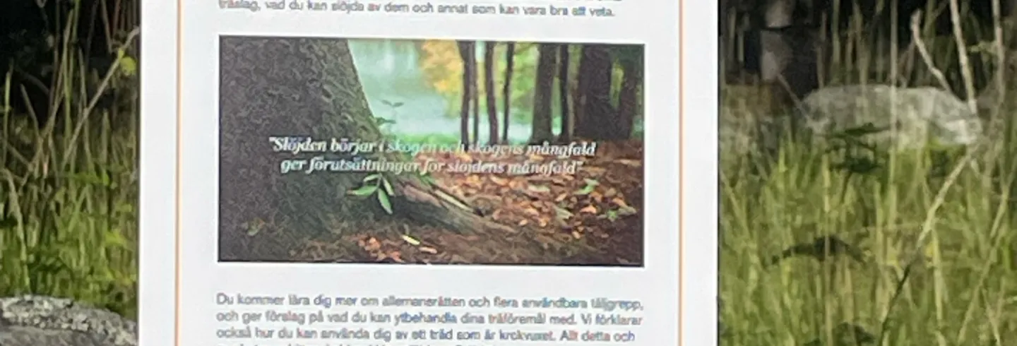 Slöjdstigen Köpmanbergets strövområde