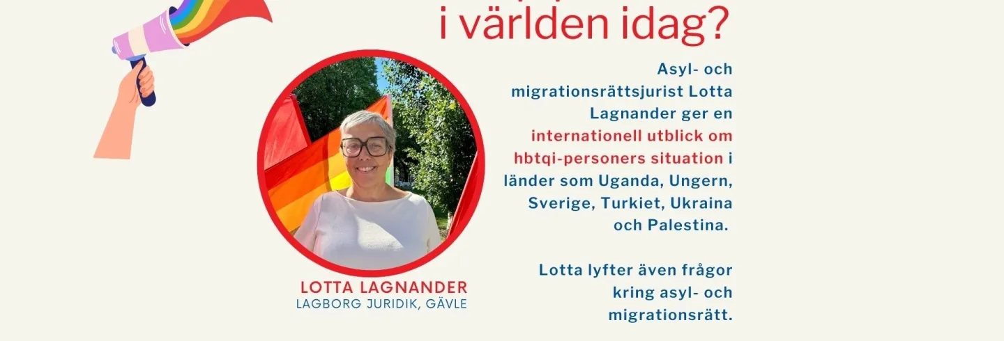 Föreläsning: Hur ser situationen ut för hbtqi-personer i världen i dag?