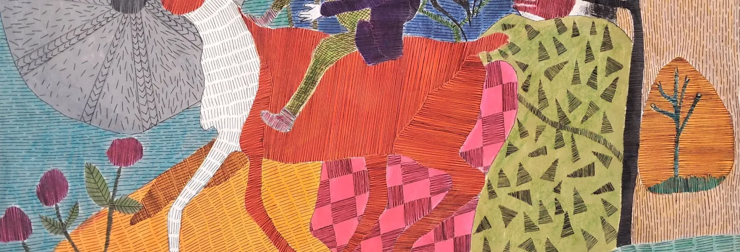 Strövtåg – broderier av Linda Lasson Utställning på 316 Kubik 20/9 - 12/10