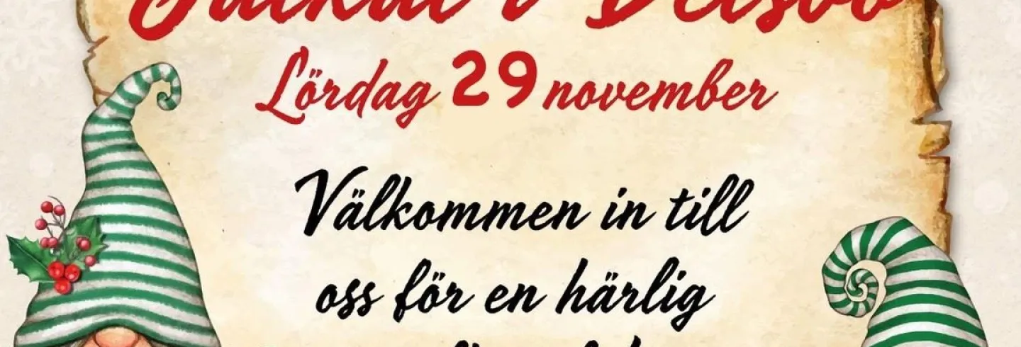 Julkul i Delsbo med gammaldags julmarknad