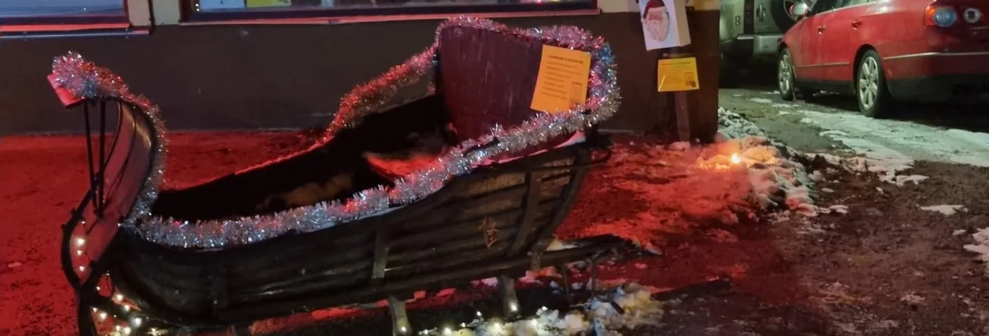 Julstämning på Delsbo torg 