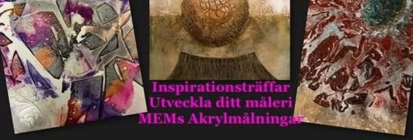 Kravlöst experimentellt måleri med akrylfärger