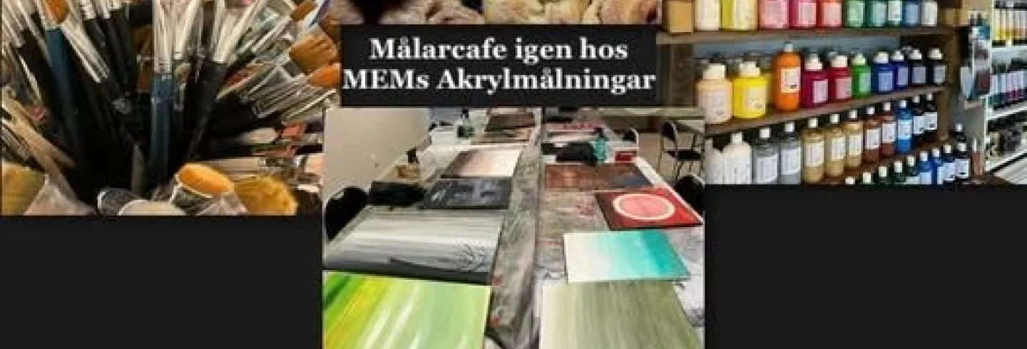 Kravlöst experimentellt måleri med akrylfärger