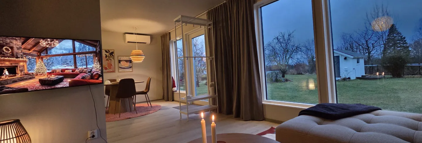 Stilren och nybyggd lägenhet nära E4/84 Hudiksvall