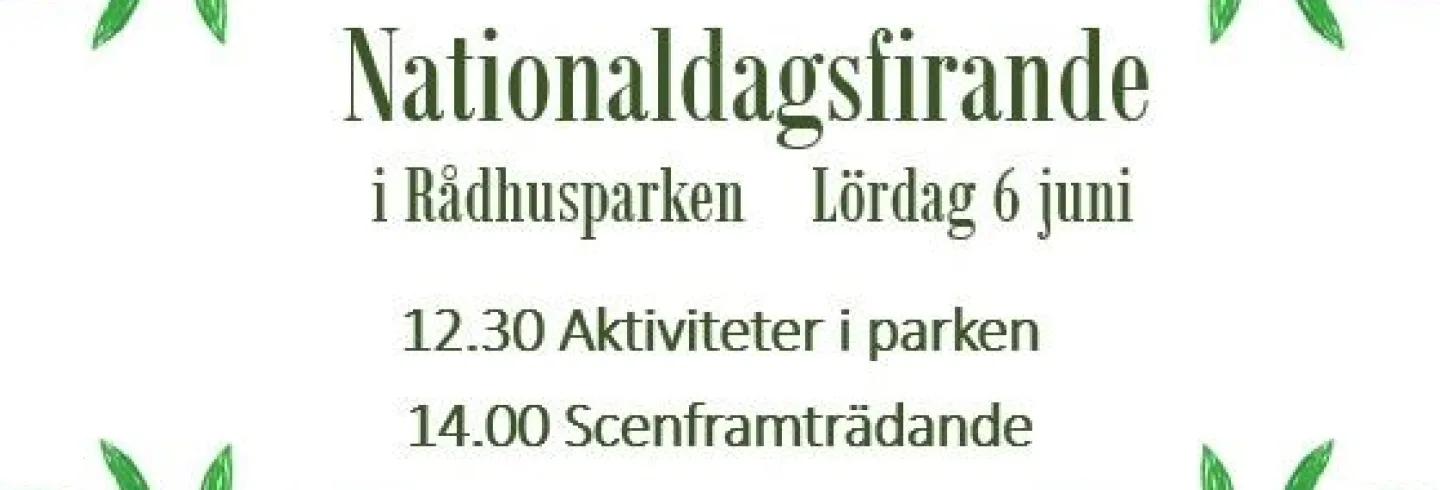 Nationaldagsfirande i rådhusparken