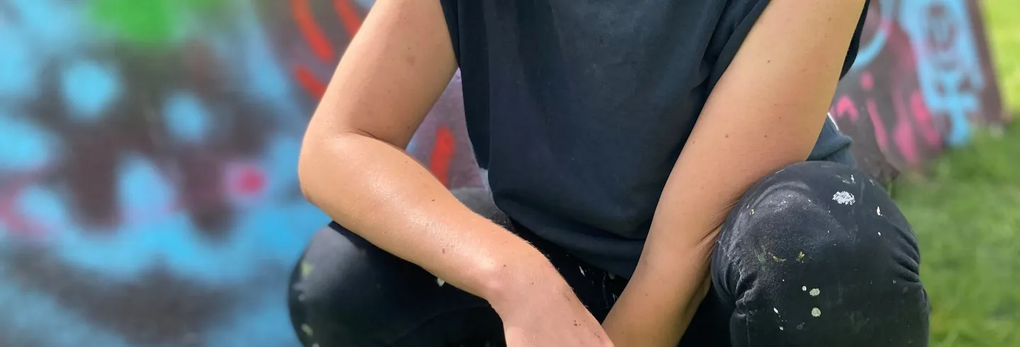 Sommarlovskul: Graffiti inspirerat av Forngårdens väggmåleri