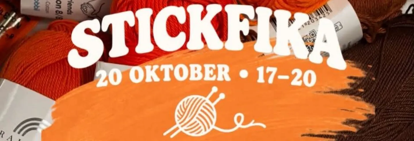 Stickfika i höstmörkret (virkning, broderi, eller annat handarbete)