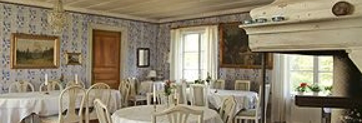 En festsalen där vi serverar våra måltider med plats för 30/35 gäster