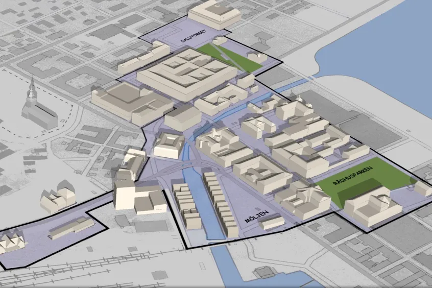 Illustration stadskärnan